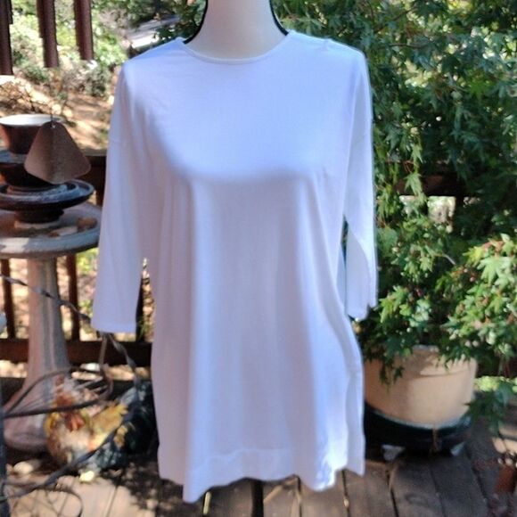 J. Jill Tops - J.Jill White Baller Sleeve Knit Tunic
